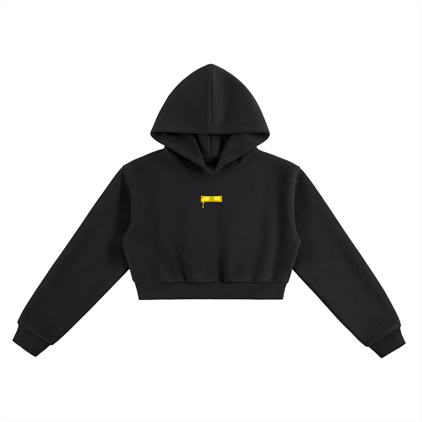 HoneyPack Records Womens Cropped Hoodie