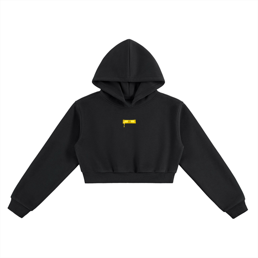 HoneyPack Records Womens Cropped Hoodie