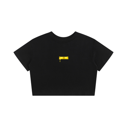 HoneyPack Records Womens Cropped Shirt